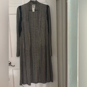 Long shimmery cardigan